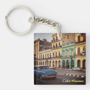 Cuba Havana  Classic Car Cityscape Sleutelhanger