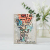 Cuba Havana Cuban Old Car Caribbean Beach Briefkaart (Staand voorkant)