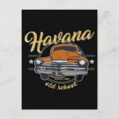 Cuba Havana Cuban Old Car Caribbean Beach Briefkaart (Voorkant)