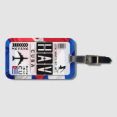 Cuba Havana HAV Bagagelabel (Voorkant (horizontaal))