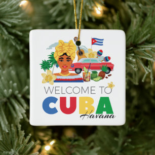 Cuba Havana Keramisch Ornament