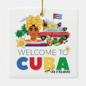 Cuba Havana Keramisch Ornament (Achterkant)