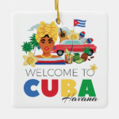 Cuba Havana Keramisch Ornament (Voorkant)