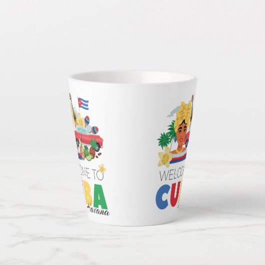 Cuba Havana Latte Mok (Voorkant)