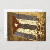 CUBA, Havana. Mozaïekpuzzel van de cubaanse vlag i Briefkaart (Voorkant / Achterkant)