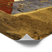 CUBA, Havana. Mozaïekpuzzel van de cubaanse vlag i Poster (Hoek)