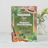 Cuba Havana Night Man Verjaardag Kaart (Staand voorkant)