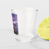 Cuba Havana Shoreline Citylights bij nacht Shot Glas (Rechts)