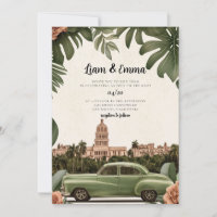 Cuba Havana Trouw Uitnodiging bestemming trouwloca