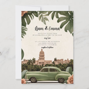 Cuba Havana Trouw Uitnodiging bestemming trouwloca