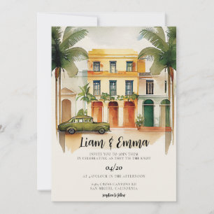 Cuba Havana Trouwkaart bestemmingshuwelijk Kaart