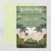 Cuba Havana Verjaardagsfeest Uitnodiging (Voorkant / Achterkant)