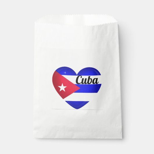 Cuba Heart Flag Bedankzakje (Voorkant)