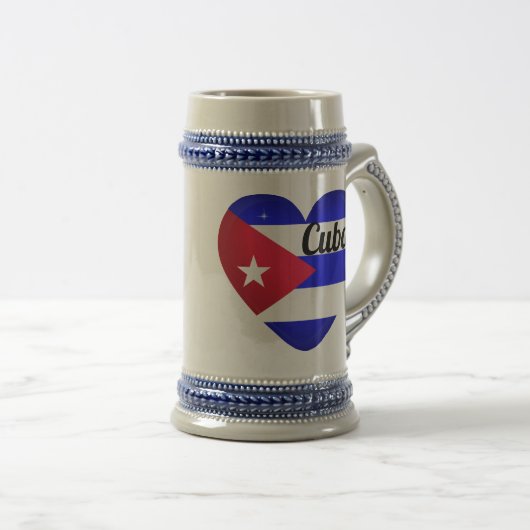 Cuba Heart Flag Bierpul (Voorkant rechts)