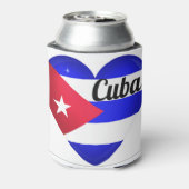 Cuba Heart Flag Blikjeskoeler (Blikje Achterkant)