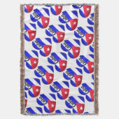 Cuba Heart Flag Deken (Voorkant Verticaal)