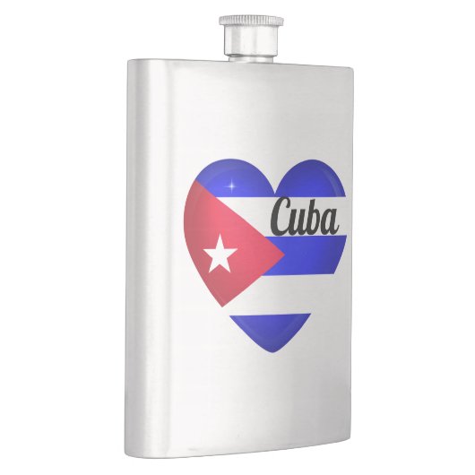 Cuba Heart Flag Flacon (Rechts)