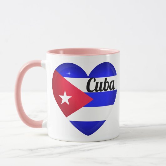 Cuba Heart Flag Mok (Links)
