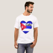 Cuba Heart Flag T-shirt (Voorkant volledig)