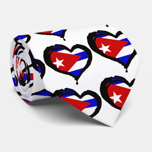 Cuba Heart Stropdas (Opgerold)