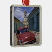 Cuba, het oude koloniale dorp Trinidad. Metalen Ornament (Rechts)