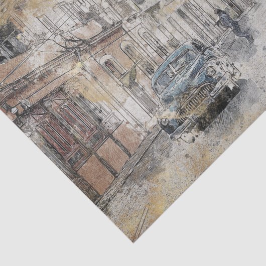 Cuba | Historische ontkoppeling van Havana Tissuepapier (Detail)