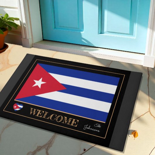Cuba house mat, Cuban Flag Sport / Welkom Deurmat