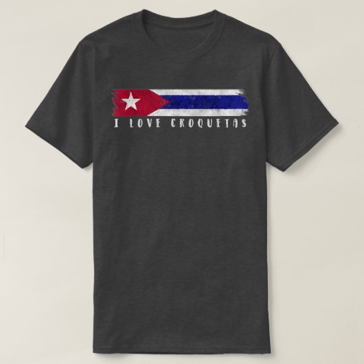 Cuba I Love Croquetas Shirt  (Design voorkant)