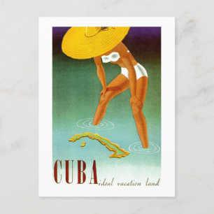 Cuba Ideal Vacation Land Briefkaart