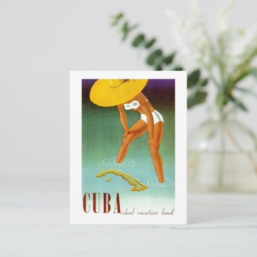  Cuba Ideal Vacation Land Briefkaart (Staand voorkant)