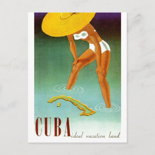  Cuba Ideal Vacation Land Briefkaart (Voorkant)