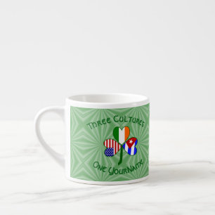 Cuba Ierland VS Klavertje Vier Vlag Persoonlijk Espresso Kop
