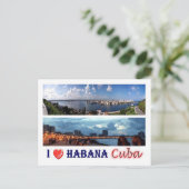 Cuba - Ik hou van Havana - Briefkaart (Staand voorkant)