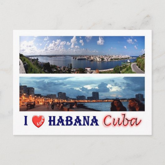 Cuba - Ik hou van Havana - Briefkaart (Voorkant)