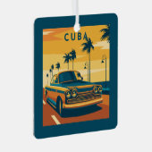 Cuba-illustratie Metalen Ornament (Voorkant Rechts)
