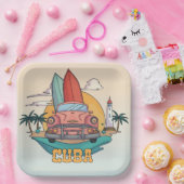 Cuba-illustratie Papieren Bordje (Feest)