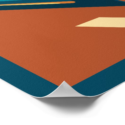 Cuba-illustratie Poster (Hoek)