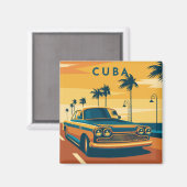 Cuba Illustration Magnet (Voorkant / Achterkant)