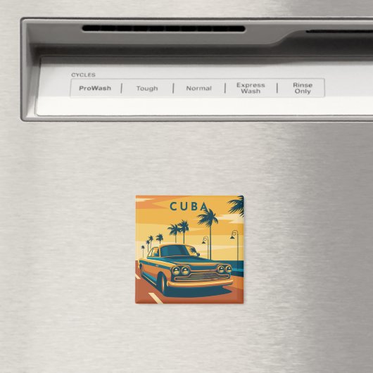 Cuba Illustration Magnet (Insitu (Vaatwasser))