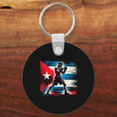 Cuba Independence Patriot Cubaanse vlag Pride Cuba Sleutelhanger (Voorkant)