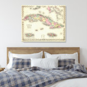 Cuba, Jamaica en Puerto Rico Canvas Afdruk (Insitu (Slaapkamer))
