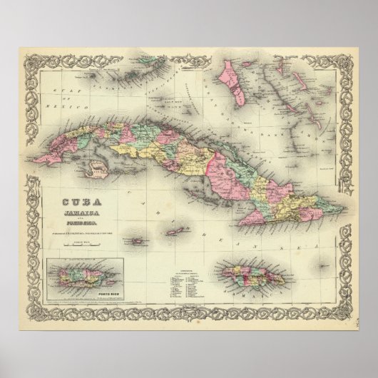 Cuba, Jamaica en Puerto Rico Poster (Voorkant)