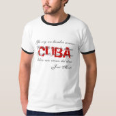 Cuba Jose Marti poëzie T-shirt 3 (Voorkant)