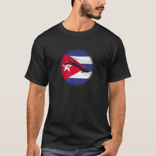 Cuba Kaart Cubaanse vlag T-shirt