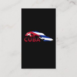  Cuba Kaart Cubaanse vlag Visitekaartje