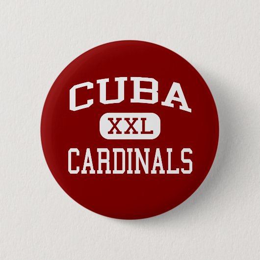Cuba - Kardinalen - Senior - Cuba Illinois Ronde Button 5,7 Cm (Voorkant)