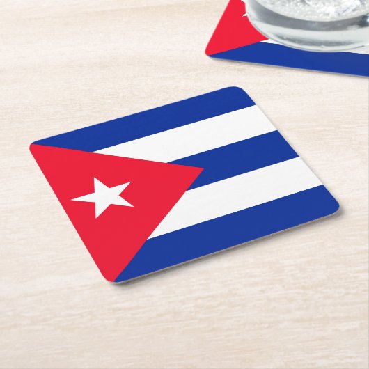 Cuba Kartonnen Onderzetters (Schuin)