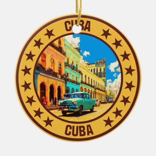 Cuba Keramisch Ornament (Voorkant)