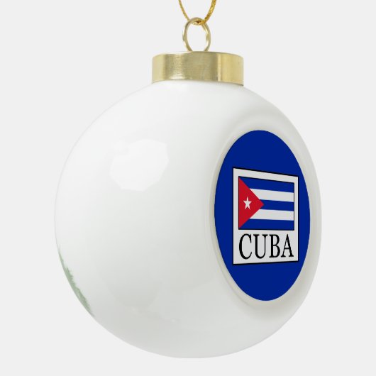 Cuba Keramische Bal Ornament (Links)