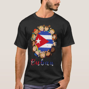 Cuba Kinderen Cubanita Hispanic Erfgoed Cubaanse V T-shirt